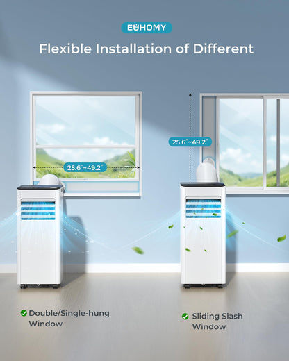 Air Conditioning Unit - Portable Air Conditioner 9000 BTU, 4-in-1 Energy Efficient Cooling & Dehumidifier, Quiet Operation