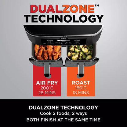 Ninja Foodi MAX Dual Zone Air Fryer  [AF451UK] with Smart Cook System & Probe