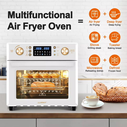 Air Oven 26L  Low Fat Healthy Cooker Air Fryer Oil Free 360° Hot Air Circulation